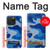 S2958 Army Blue Camo Camouflage Hülle Schutzhülle Taschen für iPhone 15 Pro