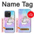 S3256 Cute Unicorn Cartoon Hülle Schutzhülle Taschen für iPhone 15 Pro