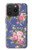S3265 Vintage Flower Pattern Hülle Schutzhülle Taschen für iPhone 15 Pro