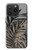 S3692 Gray Black Palm Leaves Hülle Schutzhülle Taschen für iPhone 15 Pro