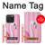 S3805 Flamingo Pink Pastel Hülle Schutzhülle Taschen für iPhone 15 Pro