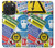 S3960 Safety Signs Sticker Collage Hülle Schutzhülle Taschen für iPhone 15 Pro