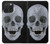 S1286 Diamond Skull Hülle Schutzhülle Taschen für iPhone 15 Pro Max