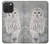 S1566 Snowy Owl White Owl Hülle Schutzhülle Taschen für iPhone 15 Pro Max