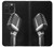 S1672 Retro Microphone Jazz Music Hülle Schutzhülle Taschen für iPhone 15 Pro Max