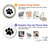 S2355 Paw Foot Print Hülle Schutzhülle Taschen für iPhone 15 Pro Max