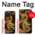 S2804 Chinese Gold Dragon Printed Hülle Schutzhülle Taschen für iPhone 15 Pro Max