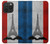 S2859 Vintage France Flag Eiffel Tower Hülle Schutzhülle Taschen für iPhone 15 Pro Max