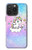 S3256 Cute Unicorn Cartoon Hülle Schutzhülle Taschen für iPhone 15 Pro Max