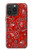 S3354 Red Classic Bandana Hülle Schutzhülle Taschen für iPhone 15 Pro Max