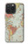 S3418 Vintage World Map Hülle Schutzhülle Taschen für iPhone 15 Pro Max