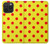 S3526 Red Spot Polka Dot Hülle Schutzhülle Taschen für iPhone 15 Pro Max