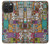 S3879 Retro Music Doodle Hülle Schutzhülle Taschen für iPhone 15 Pro Max