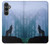 S0935 Wolf Howling in Forest Hülle Schutzhülle Taschen für Samsung Galaxy S23 FE