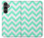 S1723 Mint Chevron Zigzag Hülle Schutzhülle Taschen für Samsung Galaxy S23 FE
