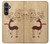 S3081 Wooden Raindeer Graphic Printed Hülle Schutzhülle Taschen für Samsung Galaxy S23 FE