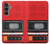 S3204 Red Cassette Recorder Graphic Hülle Schutzhülle Taschen für Samsung Galaxy S23 FE