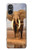 S0310 African Elephant Hülle Schutzhülle Taschen für Sony Xperia 5 V