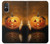 S1083 Pumpkin Spider Candles Halloween Hülle Schutzhülle Taschen für Sony Xperia 5 V