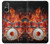 S1431 Skull Drum Fire Rock Hülle Schutzhülle Taschen für Sony Xperia 5 V