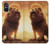 S1957 Lion Aslan Hülle Schutzhülle Taschen für Sony Xperia 5 V