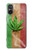 S2109 Smoke Reggae Rasta Flag Hülle Schutzhülle Taschen für Sony Xperia 5 V