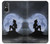 S2668 Mermaid Silhouette Moon Night Hülle Schutzhülle Taschen für Sony Xperia 5 V