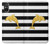 S2882 Black and White Striped Gold Dolphin Hülle Schutzhülle Taschen für Sony Xperia 5 V