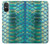 S3414 Green Snake Scale Graphic Print Hülle Schutzhülle Taschen für Sony Xperia 5 V