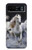 S0246 White Horse Hülle Schutzhülle Taschen für Motorola Razr 40