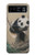 S2210 Panda Fluffy Art Painting Hülle Schutzhülle Taschen für Motorola Razr 40