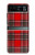 S2374 Tartan Red Pattern Hülle Schutzhülle Taschen für Motorola Razr 40