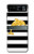 S2882 Black and White Striped Gold Dolphin Hülle Schutzhülle Taschen für Motorola Razr 40