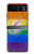 S2899 Rainbow LGBT Gay Pride Flag Hülle Schutzhülle Taschen für Motorola Razr 40