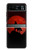 S2955 Wolf Howling Red Moon Hülle Schutzhülle Taschen für Motorola Razr 40