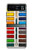 S3243 Watercolor Paint Set Hülle Schutzhülle Taschen für Motorola Razr 40