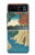 S3348 Utagawa Hiroshige The Monkey Bridge Hülle Schutzhülle Taschen für Motorola Razr 40