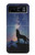 S3555 Wolf Howling Million Star Hülle Schutzhülle Taschen für Motorola Razr 40