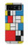 S3814 Piet Mondrian Line Art Composition Hülle Schutzhülle Taschen für Motorola Razr 40