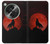 S2955 Wolf Howling Red Moon Hülle Schutzhülle Taschen für OnePlus OPEN