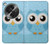 S3029 Cute Blue Owl Hülle Schutzhülle Taschen für OnePlus OPEN