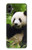 S1073 Panda Enjoy Eating Hülle Schutzhülle Taschen für Samsung Galaxy A05