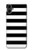 S1596 Black and White Striped Hülle Schutzhülle Taschen für Samsung Galaxy A05