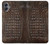 S2850 Brown Skin Alligator Graphic Printed Hülle Schutzhülle Taschen für Samsung Galaxy A05
