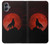 S2955 Wolf Howling Red Moon Hülle Schutzhülle Taschen für Samsung Galaxy A05