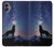 S3555 Wolf Howling Million Star Hülle Schutzhülle Taschen für Samsung Galaxy A05
