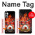 S1431 Skull Drum Fire Rock Hülle Schutzhülle Taschen für Samsung Galaxy A05s