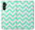 S1723 Mint Chevron Zigzag Hülle Schutzhülle Taschen für Samsung Galaxy A05s
