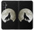 S1981 Wolf Howling at The Moon Hülle Schutzhülle Taschen für Samsung Galaxy A05s