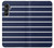 S2767 Navy White Striped Hülle Schutzhülle Taschen für Samsung Galaxy A05s